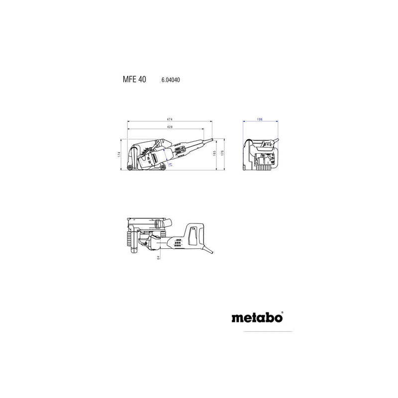 METABO MFE 40 WALL CHASER 1900W (604040510)