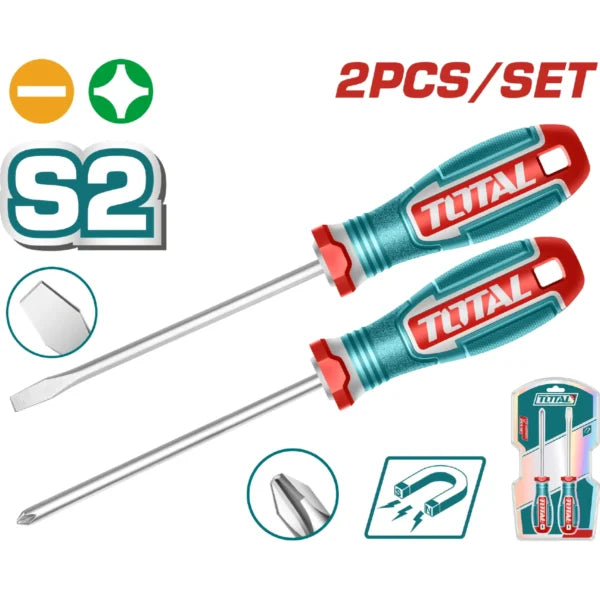 2 Pcs screwdriver set Total