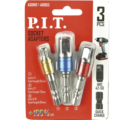PIT SOCKET ADAPTERS 3PCS