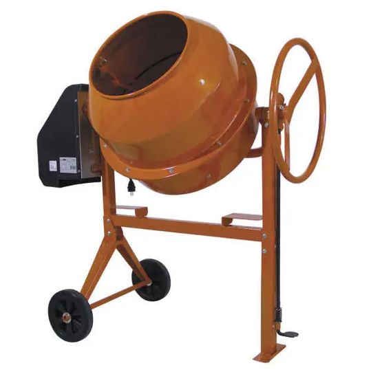 خلاط اسمنت كهرباء 165 لتر 2 كفر برتقالي 142649165   Electric concrete mixer