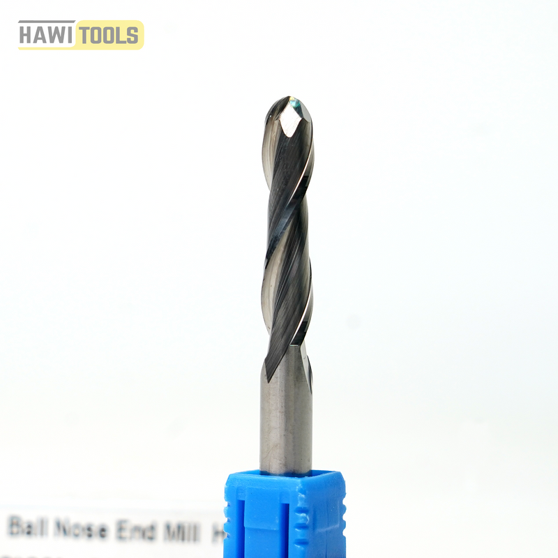 Spectrum Solid Carbide Ball Nose two Flute End Mill CNC Bit - Shank 6mm