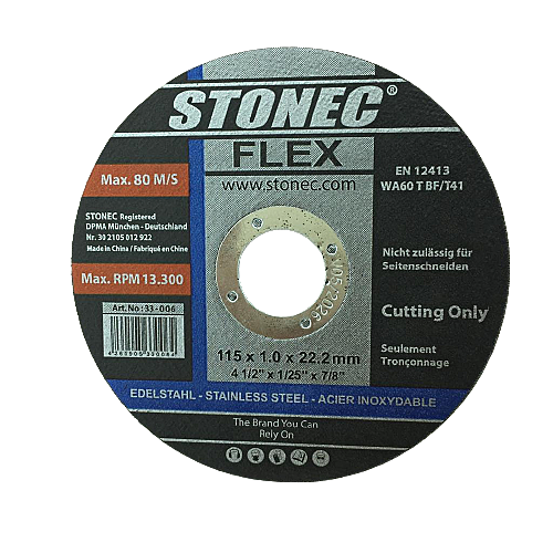 Stonec Metal Cutting Disc 4.5"-1m