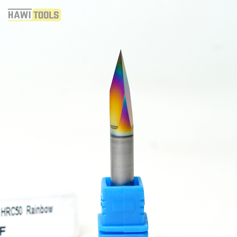 Spectrum Coated Solid Carbide Three Edge Engraving Bit-30 degrees – Shank 6mm