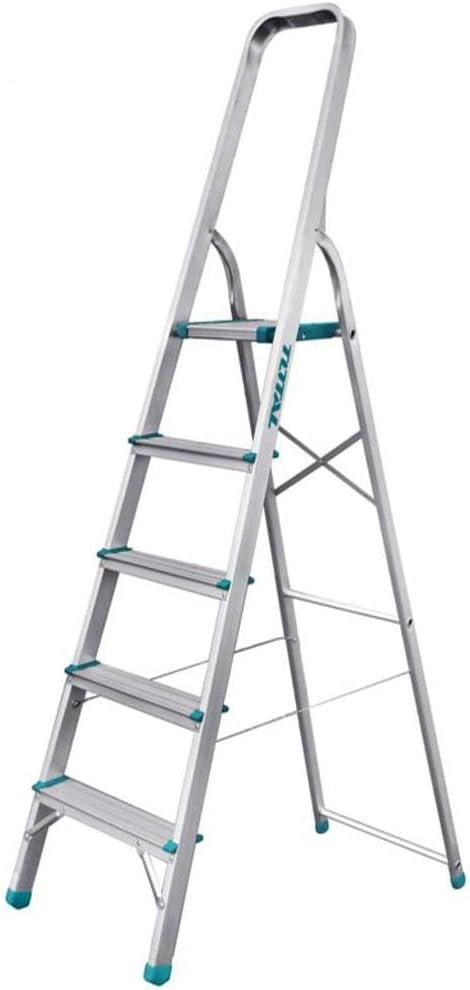 TOTAL Step Ladder 5 Steps Household Ladder