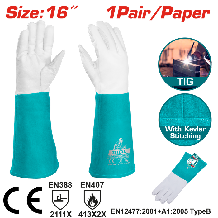 TOTAL goatskin gloves 16 inches