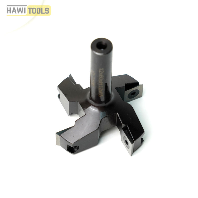Spectrum Surfacing CNC & Router Bit 4 Flute With Replacement Insert- Shank 12mm