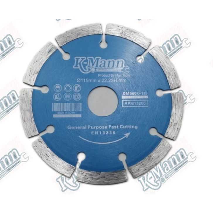 Diamond Blade Segmented K-Mann 4"