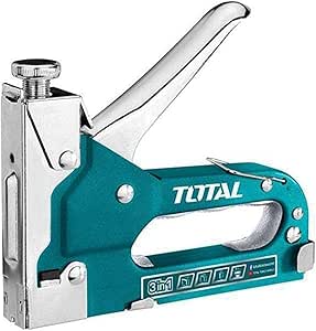 TOTAL Staple Gun 3 IN 1 Staple, Staple S, Staples U, Brad Nails
