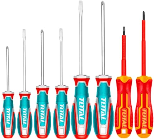 TOTAL 8 Pcs screwdriver set Insulated