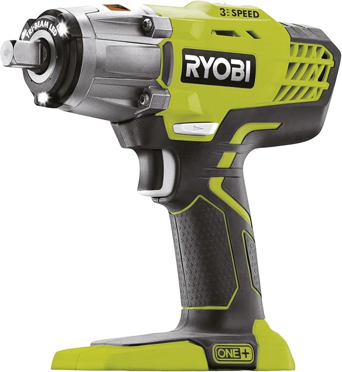 Ryobi Cordless Impact Wrench 1/2 inch, 18V, 3-Speed, 400Nm