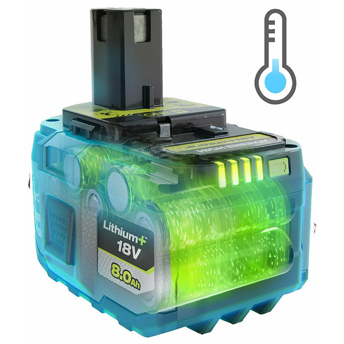 Ryobi Lithium-Ion Battery 18 Volt, 8.0 Amp