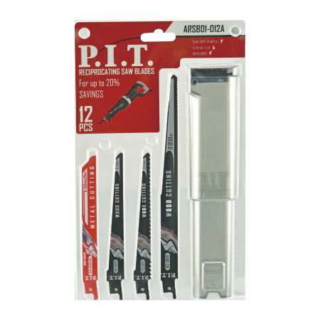 PIT RECIPROCATING SAW BLADES 12 PCS