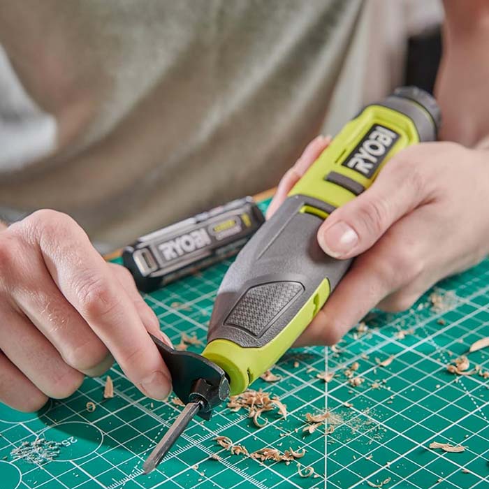 Ryobi Cordless USB Lithium Wood Carving Kit, 4V 2.0Ah