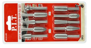 WOOD ROTARY RASP FILE SET 10PCS