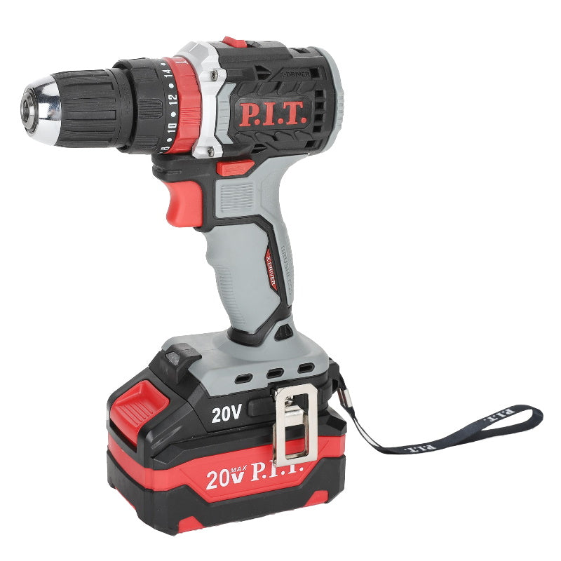 PIT CORDLESS IMPACT/HAMMER DRILL PSB20H-10C/2