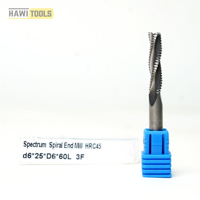 Spectrum Solid Carbide Roughing End Mill - Shank 6mm