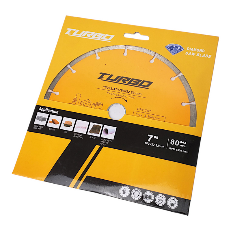 TURBO DIAMOND SAW BLADES HWD18007S
