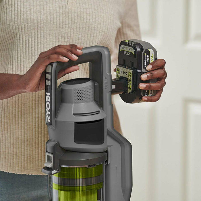 Ryobi, 18V, ONE+ Cordless Floor Vacuum Cleaner, 30 AirWatt Suction Power
