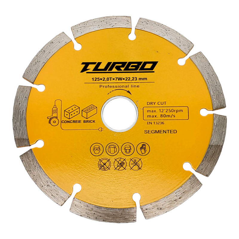TURBO DIAMOND SAW BLADES HWD12507S