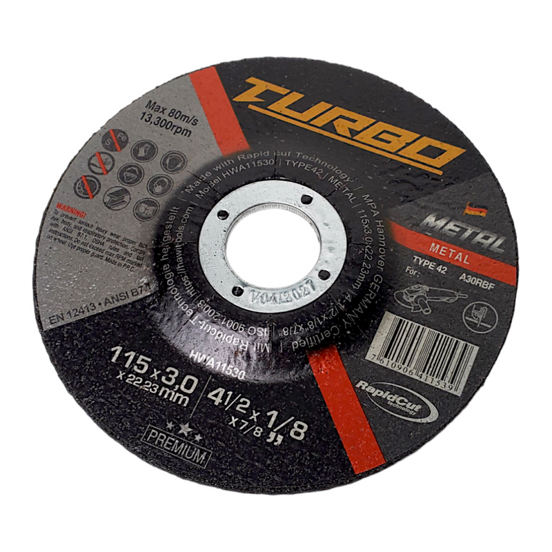 TURBO CUTTING DISC FOR METAL HWA11530