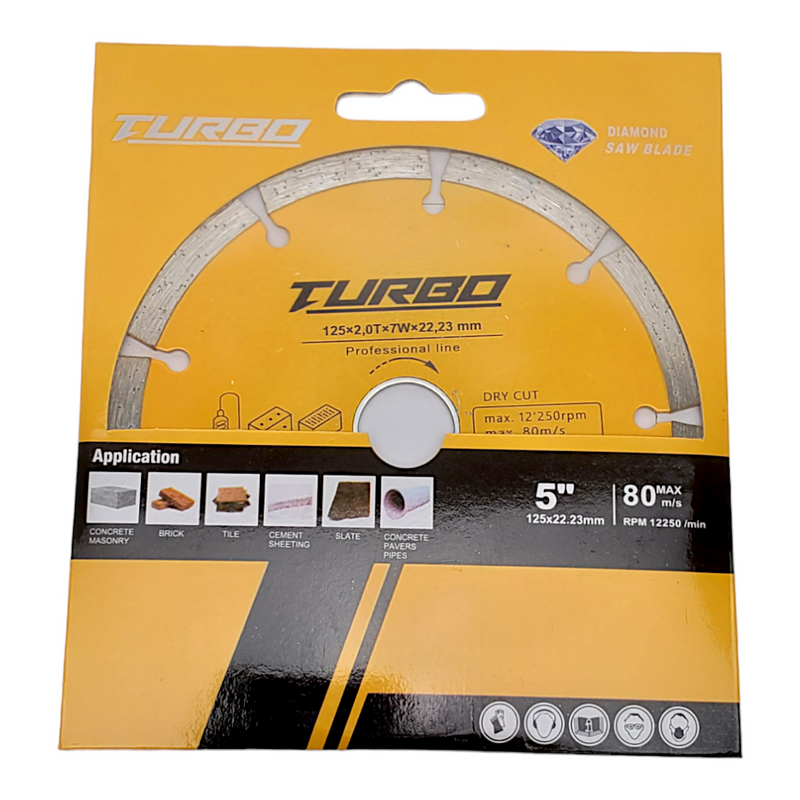 TURBO DIAMOND SAW BLADES HWD12507S