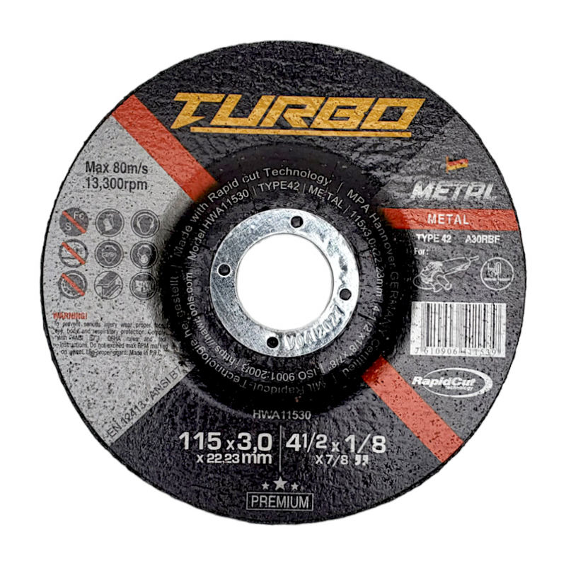 TURBO CUTTING DISC FOR METAL HWA11530