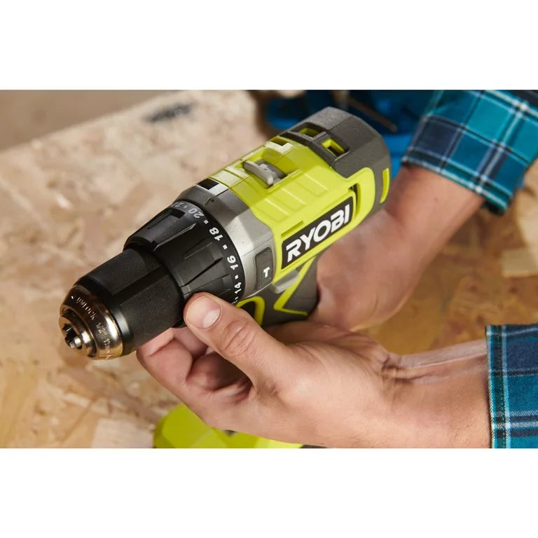 RYOBI Cordless Hammer Drill Machine, For Steel / Wood / Masonry 18V