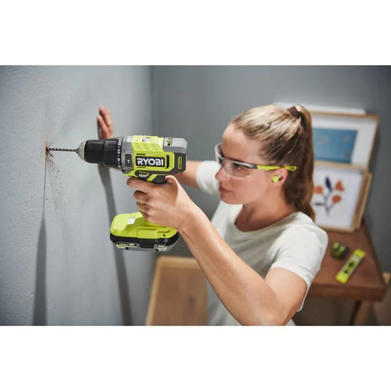 RYOBI Cordless Hammer Drill Machine, For Steel / Wood / Masonry 18V