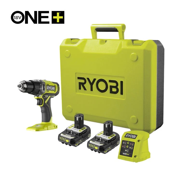 RYOBI Cordless Hammer Drill Machine, For Steel / Wood / Masonry 18V