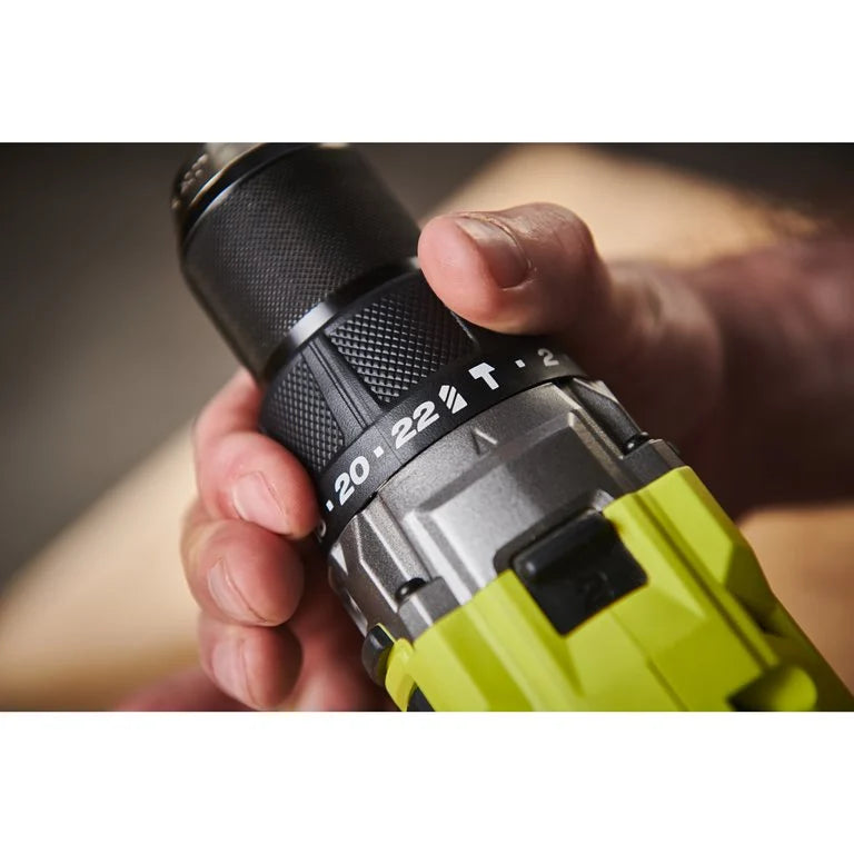 Ryobi Battery Hammer Drill, For Steel/Wood/Masonry,13 mm, 18V, 1.8 kg