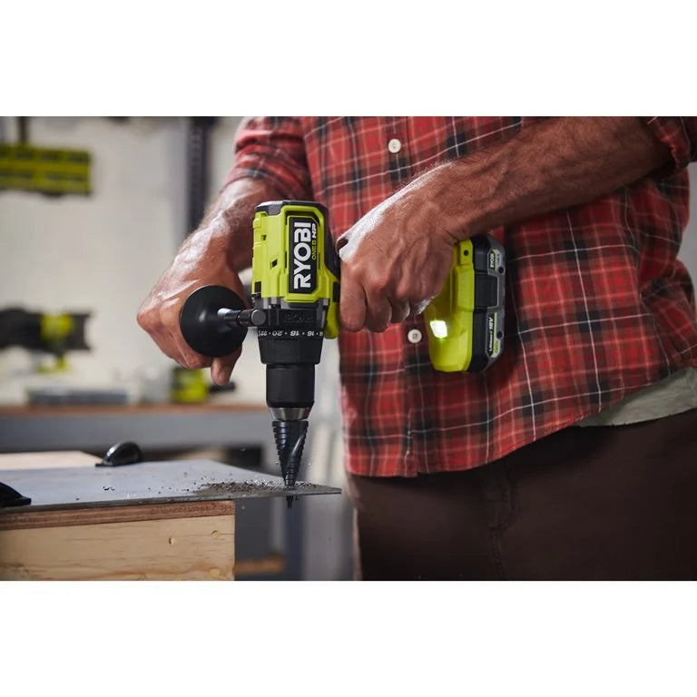 Ryobi Battery Hammer Drill, For Steel/Wood/Masonry,13 mm, 18V, 1.8 kg