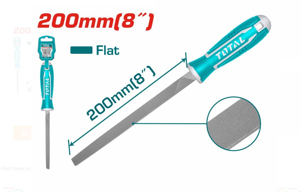 TOTAL Flat Steel File مبرد حديد مسطح