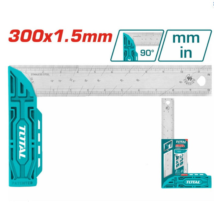 TOTAL ANGLE SQUARE 300mm  - زاوية ستانلس 12 انش سماكة 1.5مم