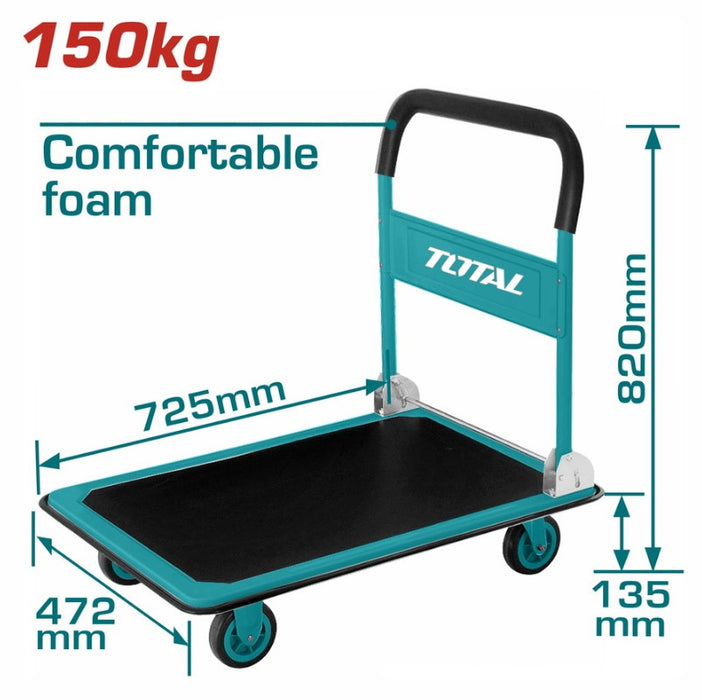 TOTAL Foldable platform hand truck 150Kg