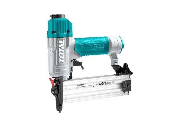 Total Tools Air Brad Nailer 5 cm دباسة هواء مع كوبلنج والنكي و 1000 مسمار