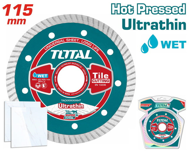 TOTAL ULTRATHIN DIAMOND DISC UNIVERSAL 115 X 22.2mm X 1.2mm