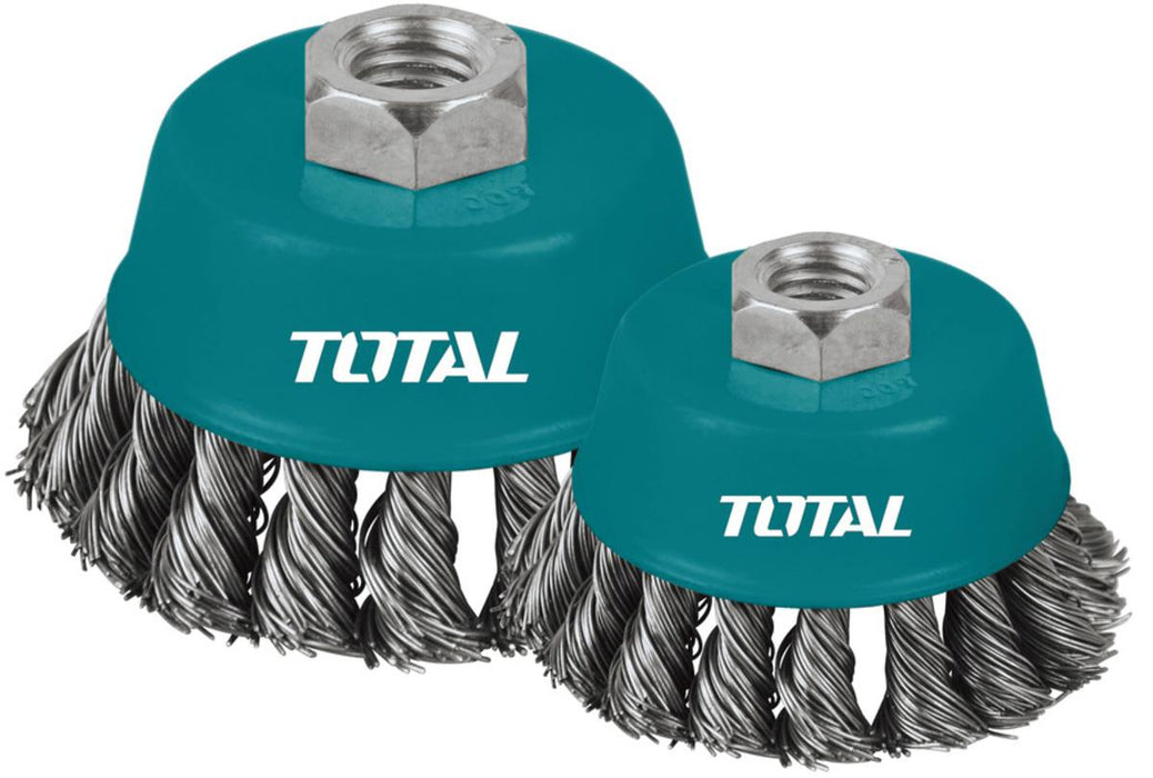 TOTAL WIRE CUP TWIST BRUSH 100mm