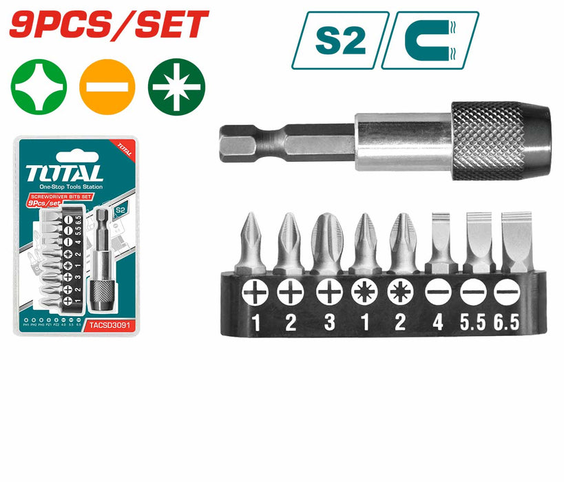 TOTAL Screwdriver Bits Set