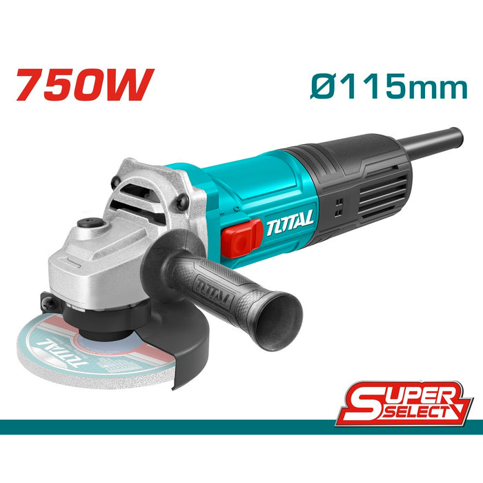 TOTAL ANGLE GRINDER 750W - 115mm