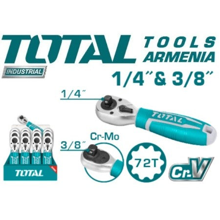 Two-Sided Ratchet Wrench 1/4" And 3/8" 140mm (THT1061438﻿)