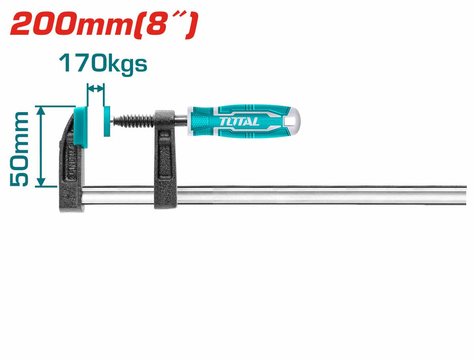 THT1320502 F Clamp with Plastic Handle