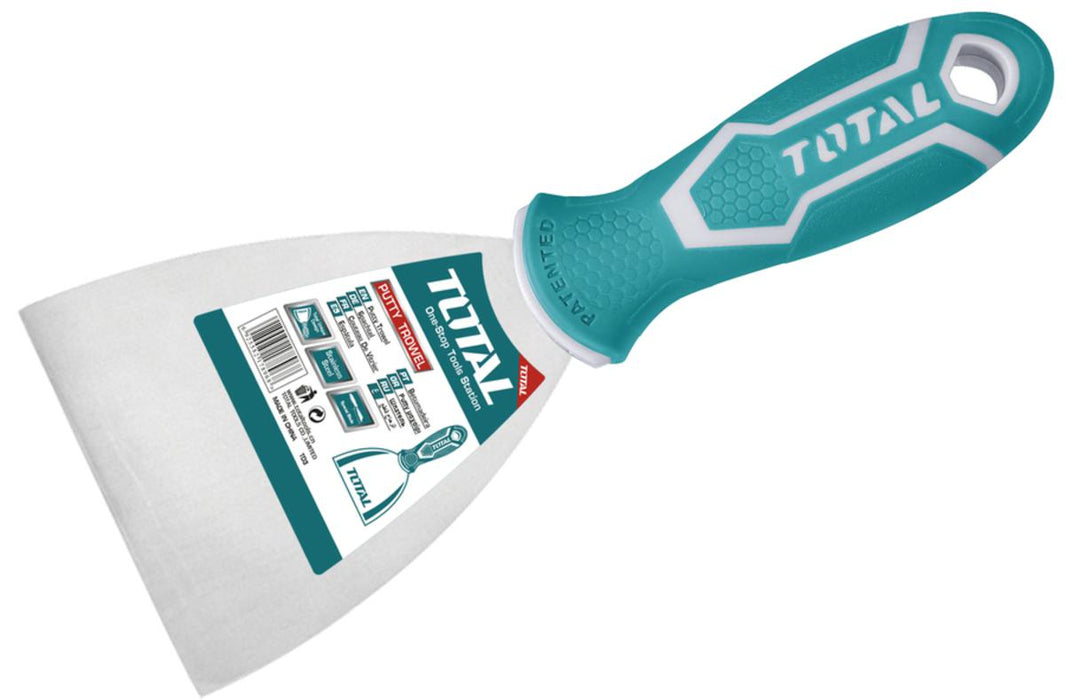 TOTAL PUTTY TROWEL 100mm  سكين معجون 2 لون