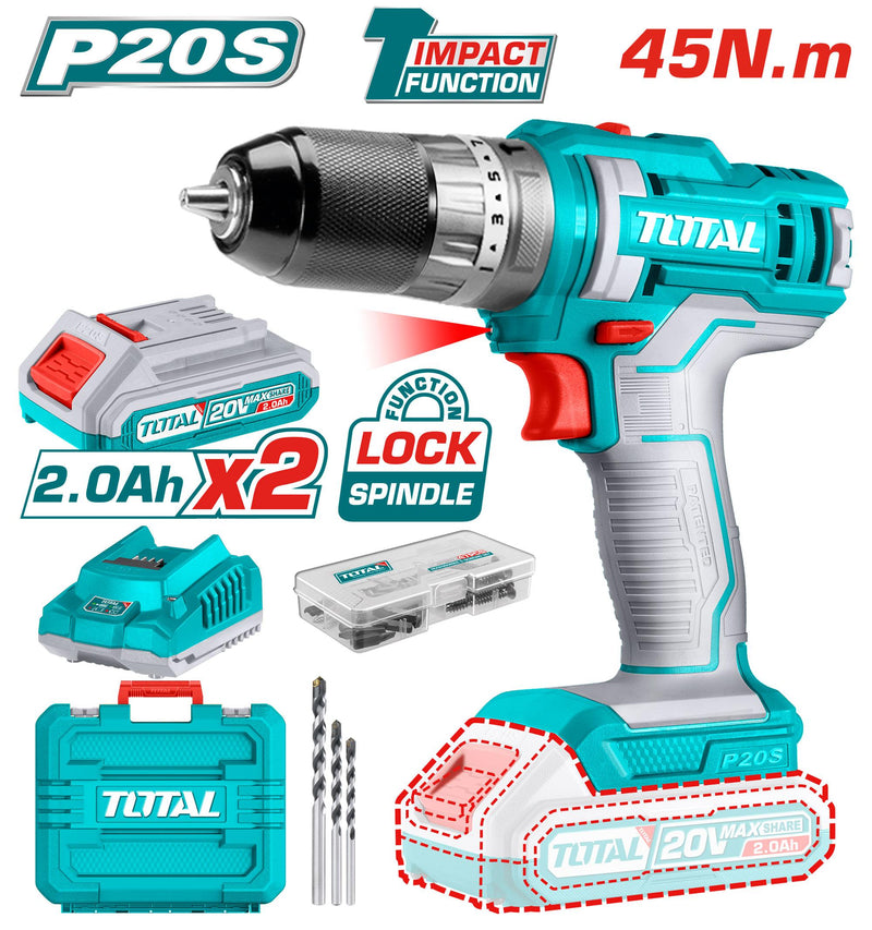 TOTAL Cordless impact drill