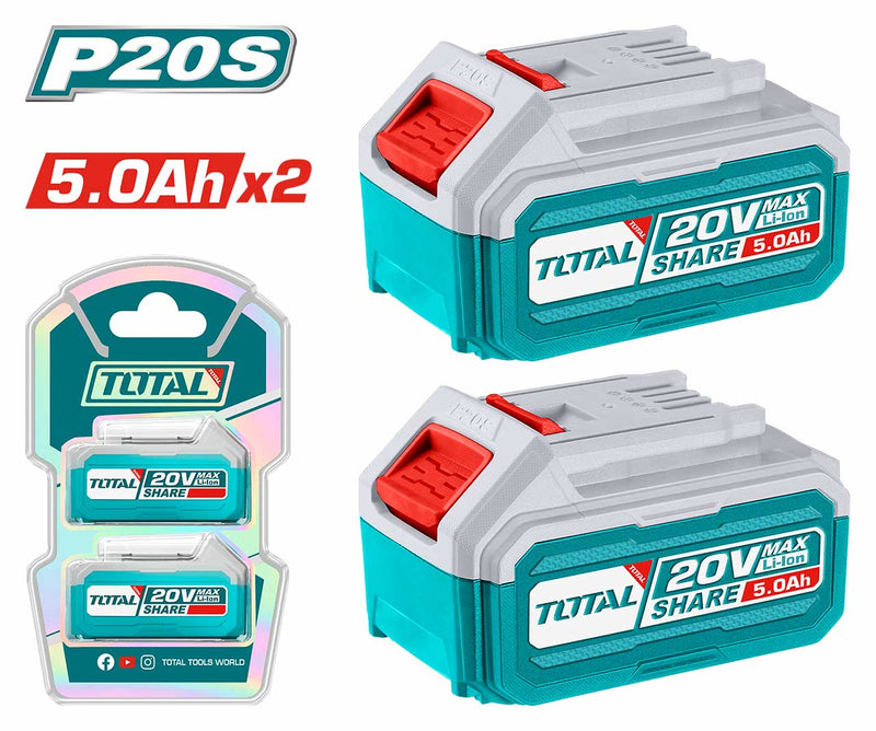 TOTAL Li-ion Battery Kit 5.0Ah 20V