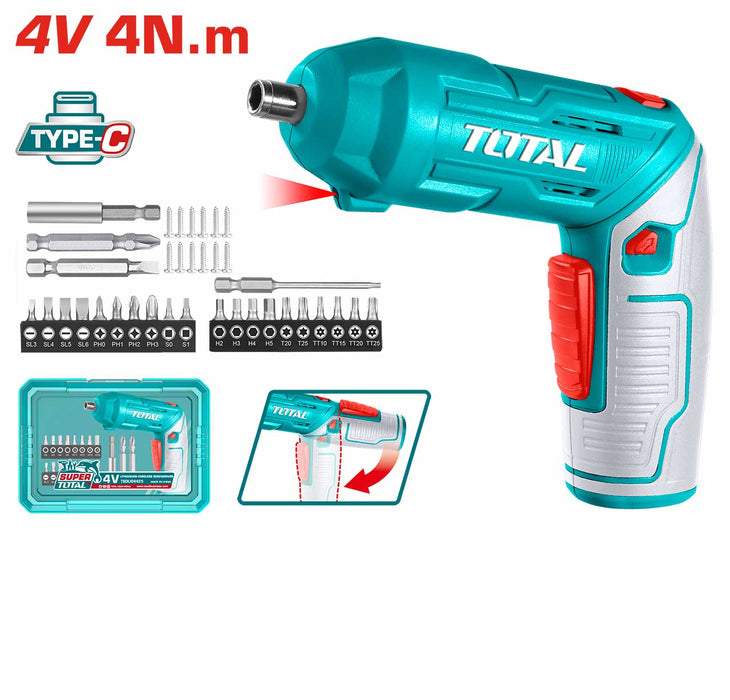 TOTAL TSDLI04425 Li-ion Cordless Screwdriver