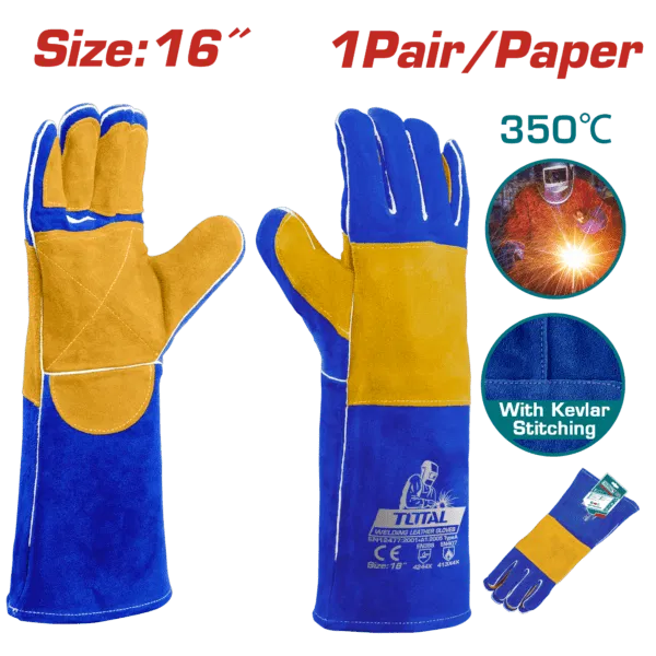 Total 16″ Welding Leather Gloves – TSP15216