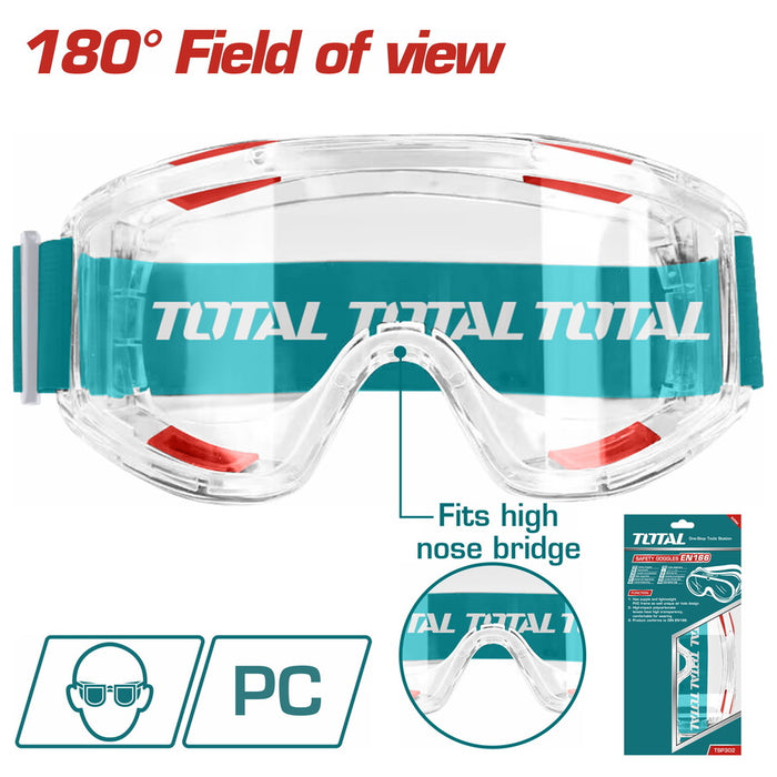 TOTAL Safety goggles