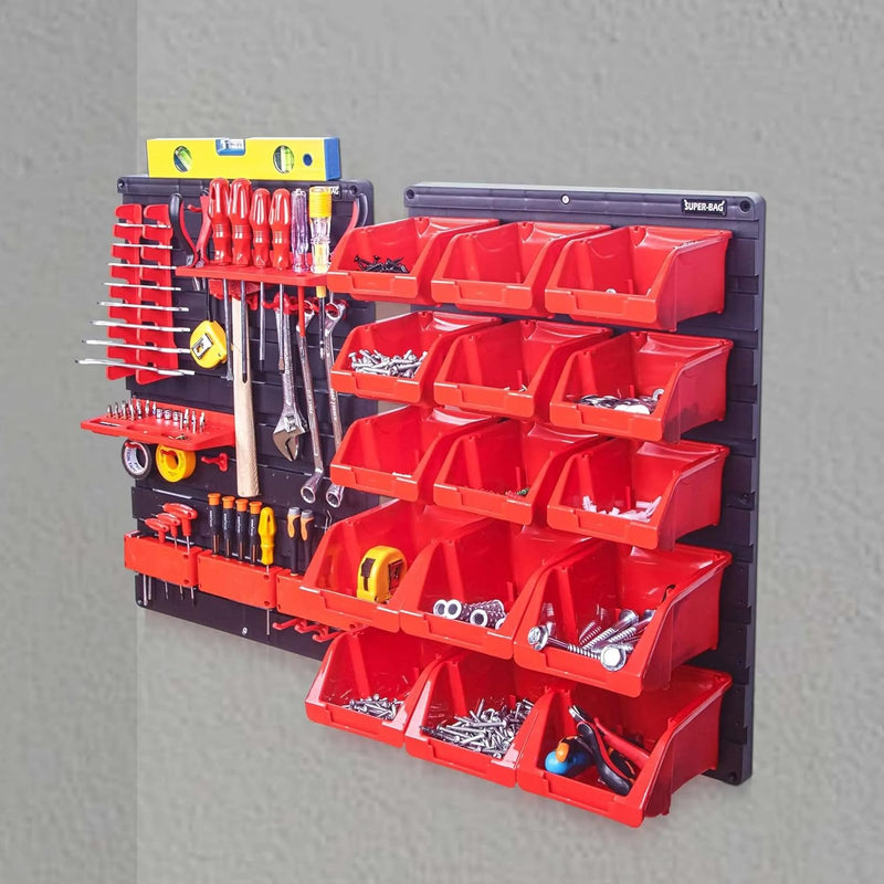 Wall Mounted Panel Set 35 Pcs ASR-6020 Red