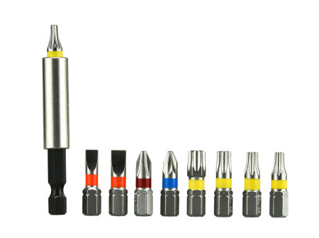 PIT MINI SCREWDRIVER BIT SET 10 PCS