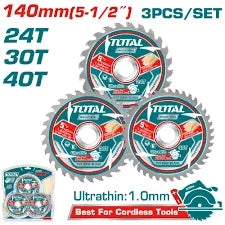 TOTAL Ultra-thin TCT saw blade set